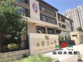 北京白家庄小学珑玺校区舞蹈室木地板